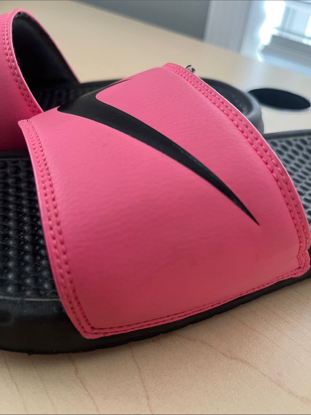 Nike Benassi JDI Slides • Pink • Women's 9 - Picture 6 of 9